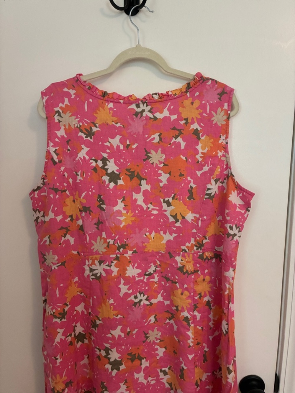 Sigrid Olsen 100% Linen floral summer dress size 18 - Picture 5 of 6